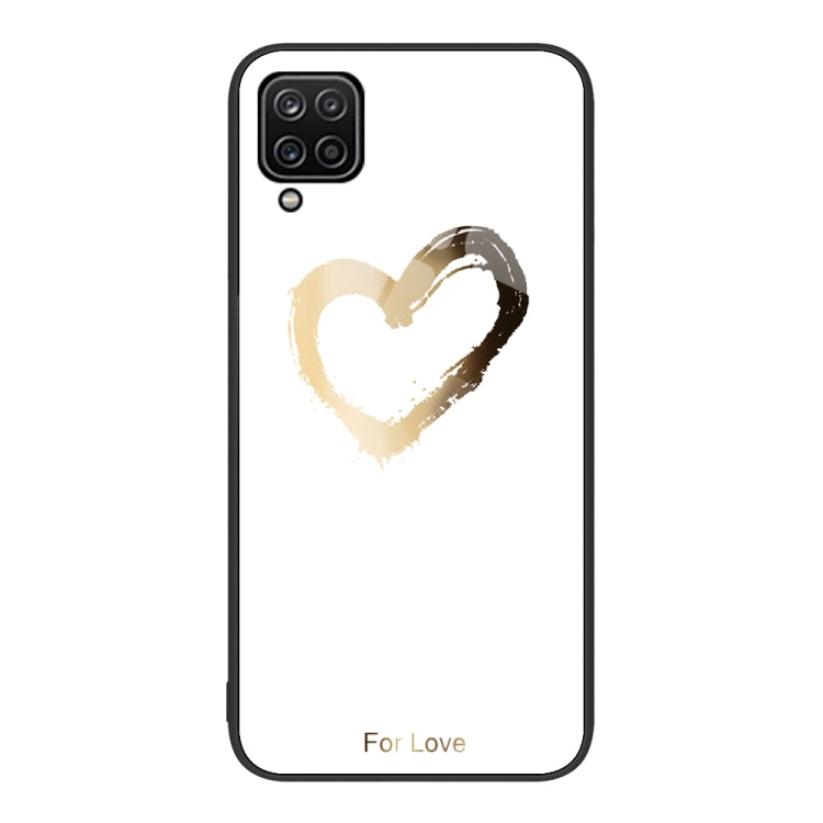 Colorful Painted Glass Phone Case, For Samsung Galaxy A7 2018, For Samsung Galaxy A8+ 2018, For Samsung Galaxy A12