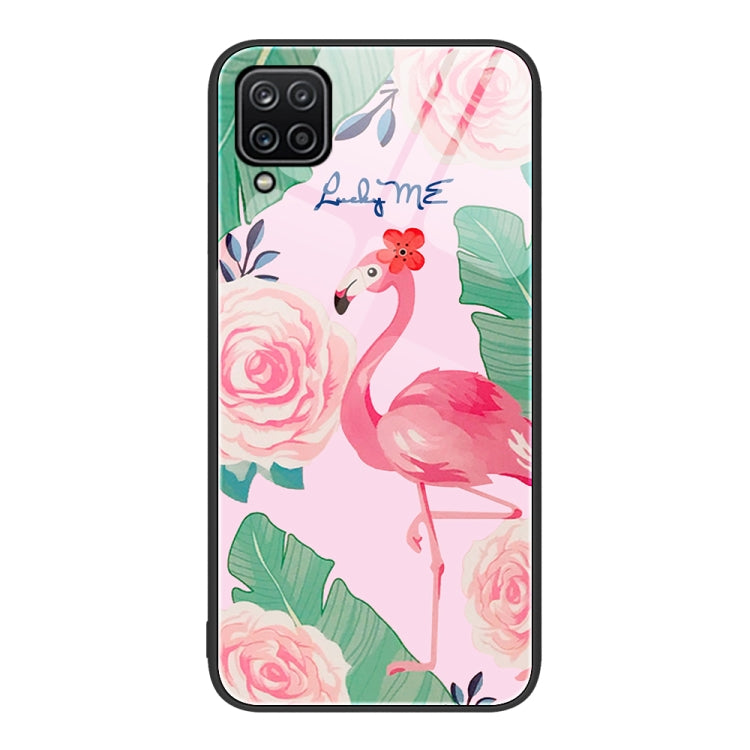 Colorful Painted Glass Phone Case, For Samsung Galaxy A7 2018, For Samsung Galaxy A8+ 2018, For Samsung Galaxy A12
