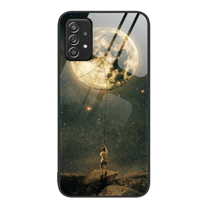 Colorful Painted Glass Phone Case, For Samsung Galaxy A52, For Samsung Galaxy A53, For Samsung Galaxy M32