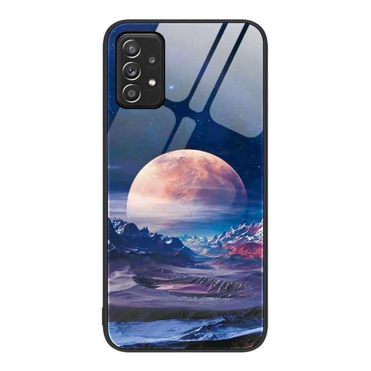Colorful Painted Glass Phone Case, For Samsung Galaxy A52, For Samsung Galaxy A53, For Samsung Galaxy M32