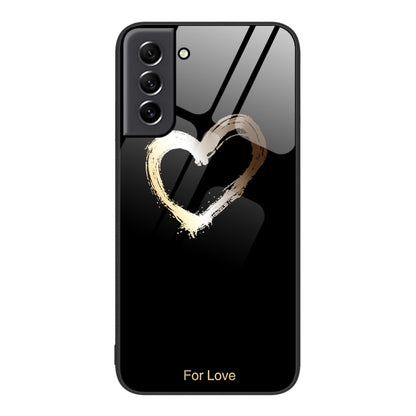 Colorful Painted Glass Phone Case, For Samsung Galaxy S21 5G, For Samsung Galaxy S22+ 5G