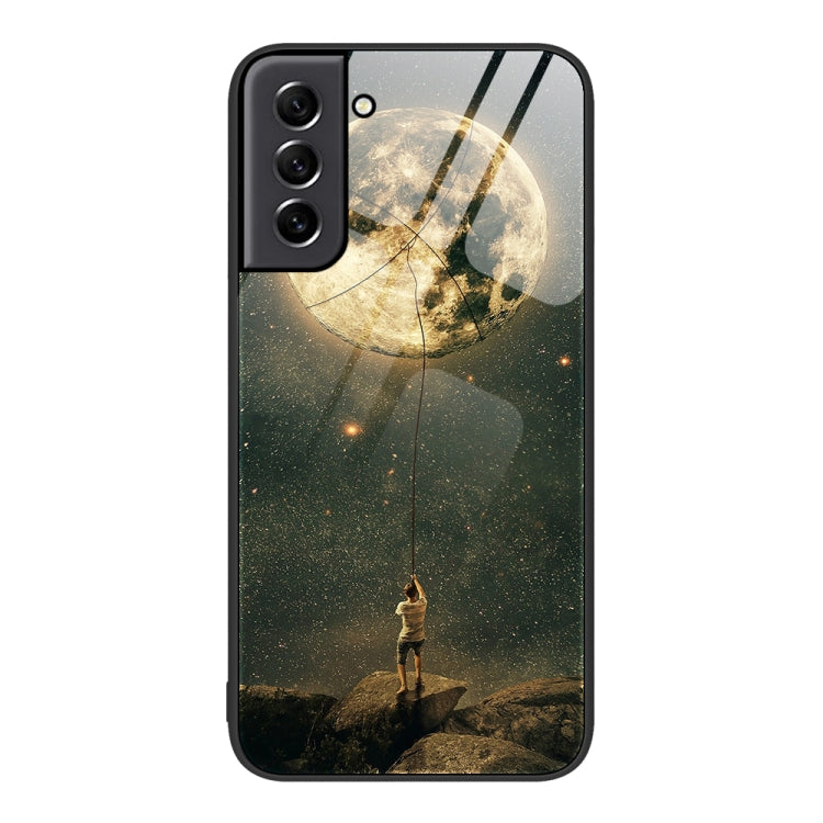 Colorful Painted Glass Phone Case, For Samsung Galaxy S21 5G, For Samsung Galaxy S22+ 5G