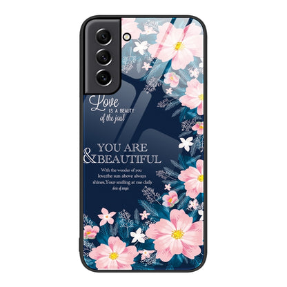 Colorful Painted Glass Phone Case, For Samsung Galaxy S21 5G, For Samsung Galaxy S22+ 5G