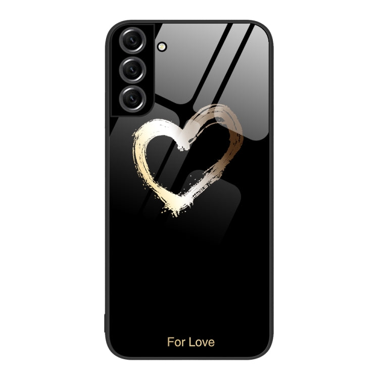 Colorful Painted Glass Phone Case, For Samsung Galaxy S21 5G, For Samsung Galaxy S22+ 5G