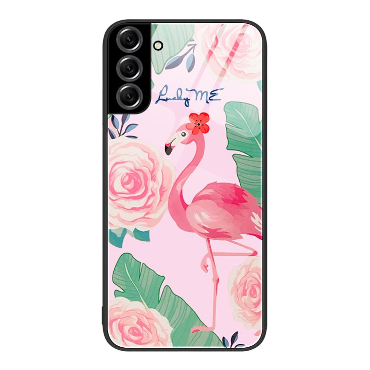 Colorful Painted Glass Phone Case, For Samsung Galaxy S21 5G, For Samsung Galaxy S22+ 5G