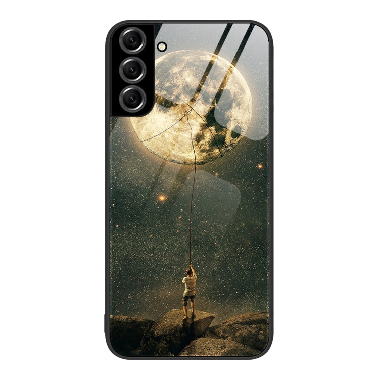 Colorful Painted Glass Phone Case, For Samsung Galaxy S21 5G, For Samsung Galaxy S22+ 5G