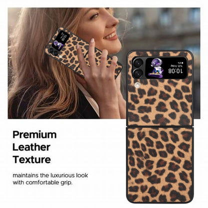Leather Shockproof Protective Phone Case, For Samsung Galaxy Z Flip3 5G, For Samsung Galaxy Z Flip4