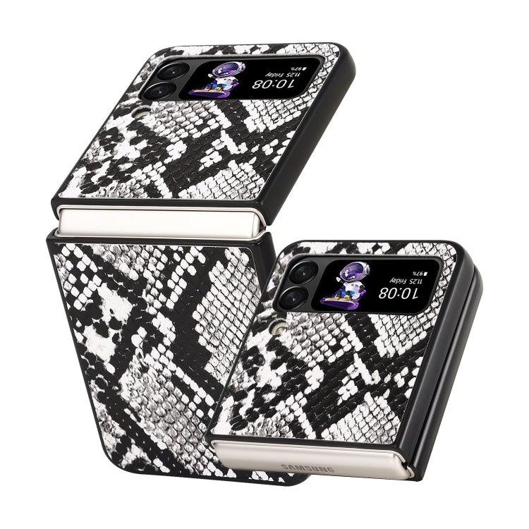 Leather Shockproof Protective Phone Case, For Samsung Galaxy Z Flip3 5G, For Samsung Galaxy Z Flip4