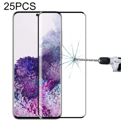 25 PCS 3D Curved Edge Full Screen Tempered Glass Film, For Samsung Galaxy S10 Lite, For Samsung Galaxy S20, For Samsung Galaxy S20+, For Samsung Galaxy S20 Ultra