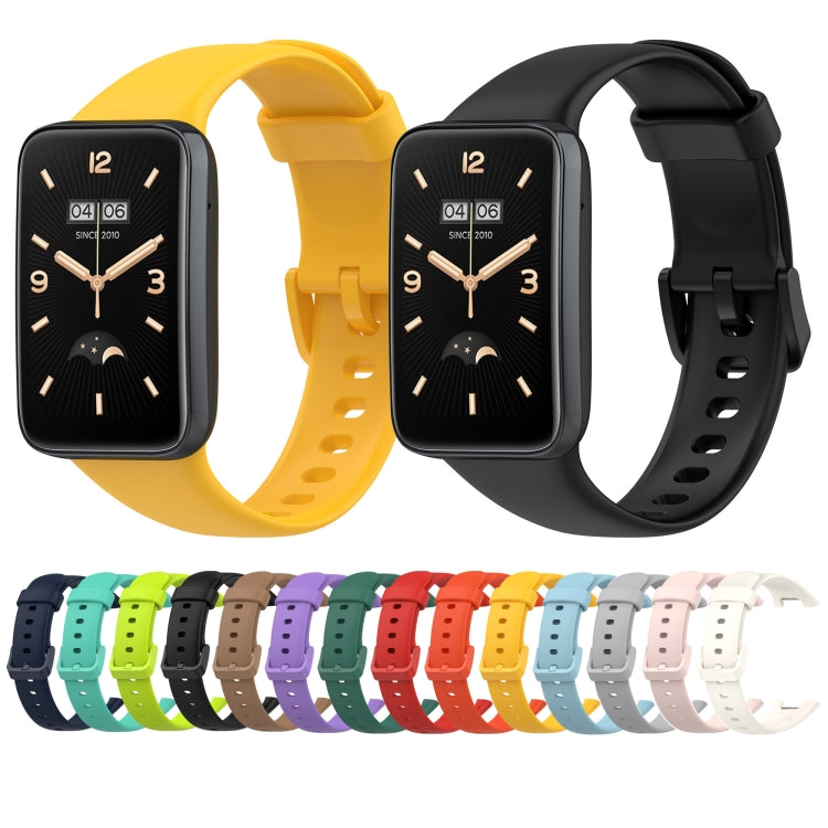 For Xiaomi Mi Band 7 Pro Solid Color Silicone Watch Band
