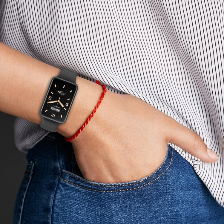 For Xiaomi Mi Band 7 Pro Solid Color Silicone Watch Band