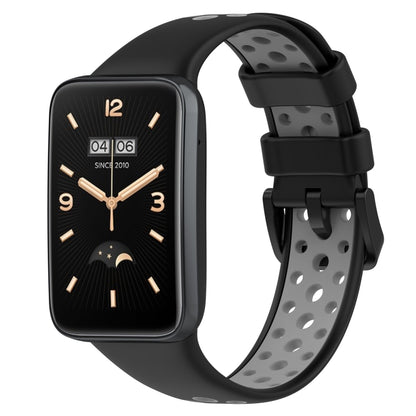 For Xiaomi Mi Band 7 Pro Two-Color Breathable Silicone Watch Band