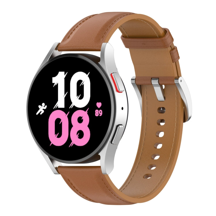 Premium Leather Watch Band, For Samsung Galaxy Watch 5 40mm, For Samsung Galaxy Watch 5 44mm, For Samsung Galaxy Watch 5 Pro 45mm