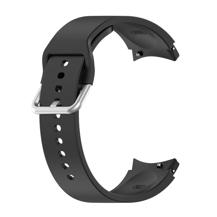 Official Silicone Silver Round Buckle Watch Band, For Samsung Galaxy Watch 5 40mm, For Samsung Galaxy Watch 5 44mm, For Samsung Galaxy Watch 5 Pro 45mm