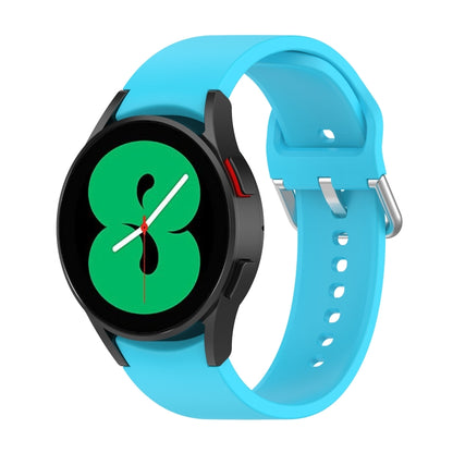 Official Silicone Silver Round Buckle Watch Band, For Samsung Galaxy Watch 5 44mm
