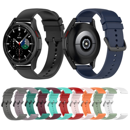 20mm Round Tail Silicone Watch Band, For Samsung Galaxy Watch 5 40mm, For Samsung Galaxy Watch 5 44mm, For Samsung Galaxy Watch 5 Pro 45mm