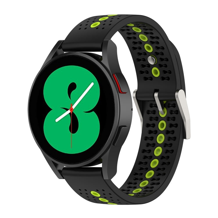 20mm Colorful Hole Silicone Watch Band, For Samsung Galaxy Watch 5 40mm, For Samsung Galaxy Watch 5 44mm, For Samsung Galaxy Watch 5 Pro 45mm