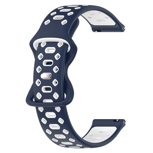 20mm Two-color Diamond Silicone Watch Band, For Samsung Galaxy Watch 5 40mm, For Samsung Galaxy Watch 5 44mm, For Samsung Galaxy Watch 5 Pro 45mm