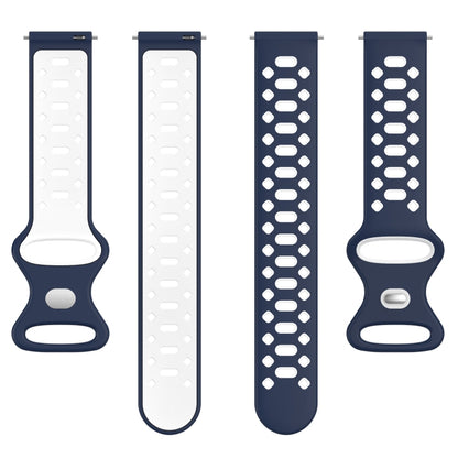 20mm Two-color Diamond Silicone Watch Band, For Samsung Galaxy Watch 5 40mm, For Samsung Galaxy Watch 5 44mm, For Samsung Galaxy Watch 5 Pro 45mm