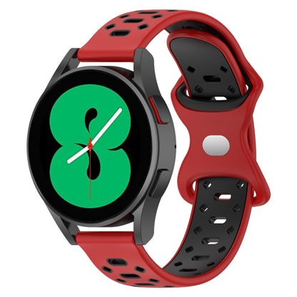 20mm Two-color Diamond Silicone Watch Band, For Samsung Galaxy Watch 5 40mm, For Samsung Galaxy Watch 5 44mm, For Samsung Galaxy Watch 5 Pro 45mm