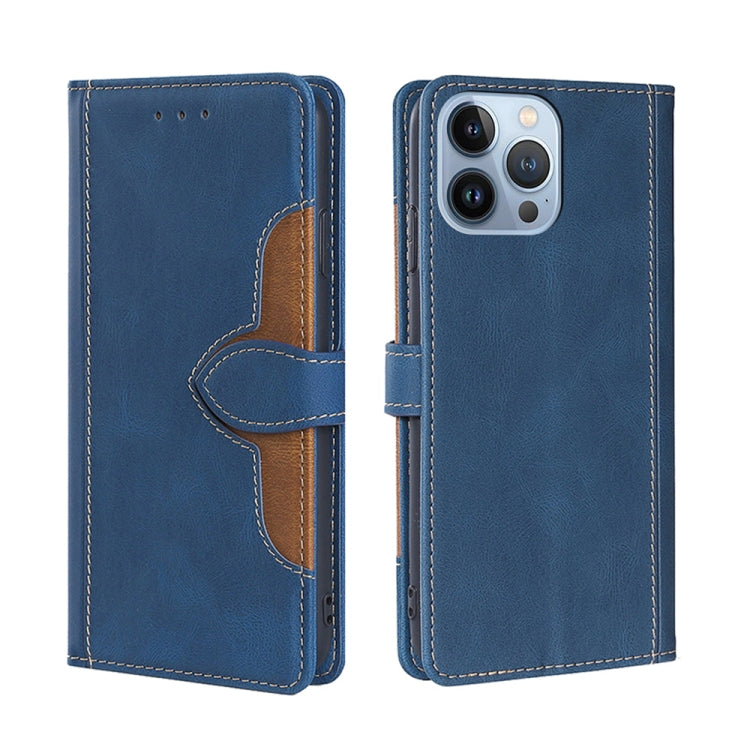 Skin Feel Magnetic Buckle Leather Phone Case, For iPhone 14, For iPhone 14 Plus, For iPhone 14 Pro, For iPhone 14 Pro Max