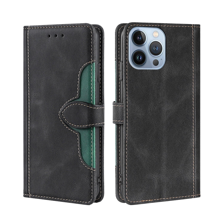 Skin Feel Magnetic Buckle Leather Phone Case, For iPhone 14, For iPhone 14 Plus, For iPhone 14 Pro, For iPhone 14 Pro Max