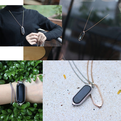 For Xiaomi Mi Band 7 / 7 NFC MIJOBS Metal Pendant Stainless Steel Watch Necklace, For Xiaomi Mi Band 7 / 7 NFC