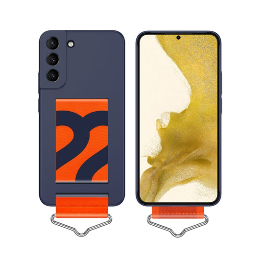 Slim Wrist Strap Bracket PC Phone Case, For Samsung Galaxy S22+ 5G