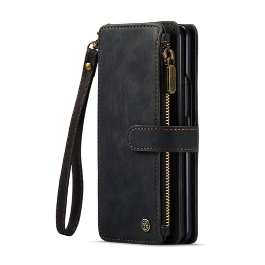 CaseMe C30 Multifunctional Card Slots Zipper Phone Leather Phone Case, For Samsung Galaxy Z Fold6 5G, For Samsung Galaxy Z Fold5, For Samsung Galaxy Z Fold4 5G