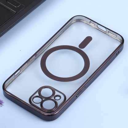 MagSafe Electroplating Straight TPU Phone Case, For iPhone 14, For iPhone 14 Plus, For iPhone 14 Pro, For iPhone 14 Pro Max, For iPhone 13