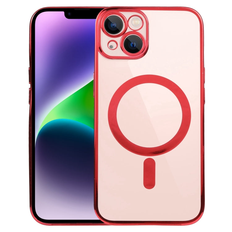 MagSafe Electroplating Straight TPU Phone Case, For iPhone 14, For iPhone 14 Plus, For iPhone 14 Pro, For iPhone 14 Pro Max, For iPhone 13