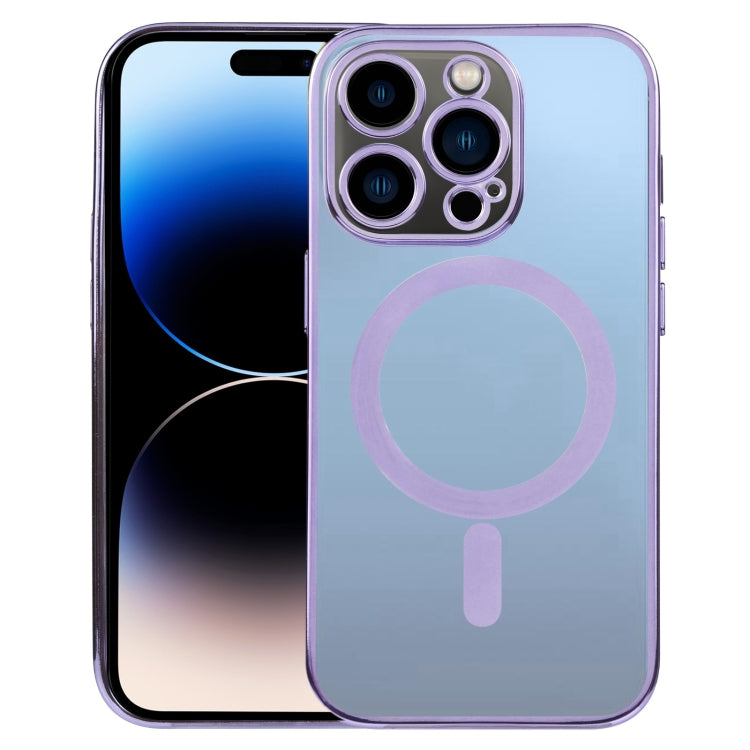 MagSafe Electroplating Straight TPU Phone Case, For iPhone 14, For iPhone 14 Plus, For iPhone 14 Pro, For iPhone 14 Pro Max, For iPhone 13