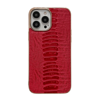 Genuine Leather Pinshang Series Nano Electroplating Phone Case, For iPhone 14, For iPhone 14 Plus, For iPhone 14 Pro, For iPhone 14 Pro Max, For iPhone 13, For iPhone 13 Pro, For iPhone 13 Pro Max