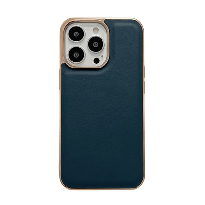 Genuine Leather Xiaoya Series Nano Electroplating Phone Case, For iPhone 14, For iPhone 14 Plus, For iPhone 14 Pro, For iPhone 14 Pro Max, For iPhone 13, For iPhone 13 Pro, For iPhone 13 Pro Max
