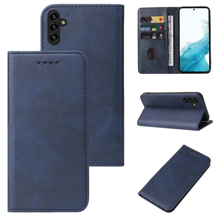 Calf Texture Magnetic Flip Leather Phone Case, For Samsung Galaxy A03s, For Samsung Galaxy A13 5G, For Samsung Galaxy A22 5G, For Samsung Galaxy A33 5G, For Samsung Galaxy A82 5G, For Samsung Galaxy S22 5G, For Samsung Galaxy S22+ 5G                   ...