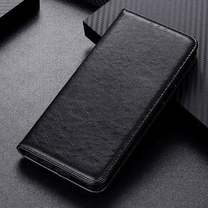 Magnetic Suction Crazy Horse Pattern PU Left and Right Open with Bracket and Card Slot and Wallet, For iPhone SE 2022 / SE 2020