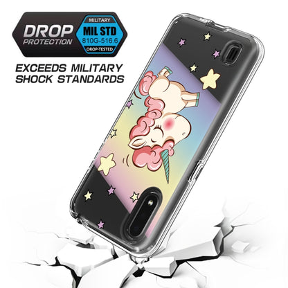 2 In 1 PC + TPU Card Pattern Transparent Protective Case, For Galaxy A01, For Galaxy A21, For Galaxy S20, For Galaxy S20+, For Galaxy S20 Ultra