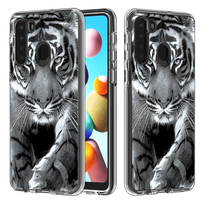 2 In 1 PC + TPU Card Pattern Transparent Protective Case, For Galaxy A01, For Galaxy A21, For Galaxy S20, For Galaxy S20+, For Galaxy S20 Ultra