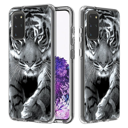 2 In 1 PC + TPU Card Pattern Transparent Protective Case, For Galaxy A01, For Galaxy A21, For Galaxy S20, For Galaxy S20+, For Galaxy S20 Ultra