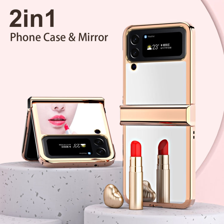 Electroplating Mirror Hinge Phone Case, For Samsung Galaxy Z Flip4