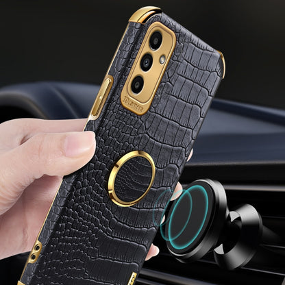 6D Electroplating Crocodile Texture Phone Case With Holder, For Samsung Galaxy A13 5G, For Samsung Galaxy A23 5G, For Samsung Galaxy A53, For Samsung Galaxy M52 5G, For Samsung Galaxy S22 Ultra 5G