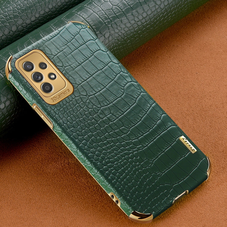 6D Electroplating Crocodile Texture Phone Case, For Samsung Galaxy A13 5G, For Samsung Galaxy A23 5G, For Samsung Galaxy A53, For Samsung Galaxy M52 5G, For Samsung Galaxy S22 Ultra 5G
