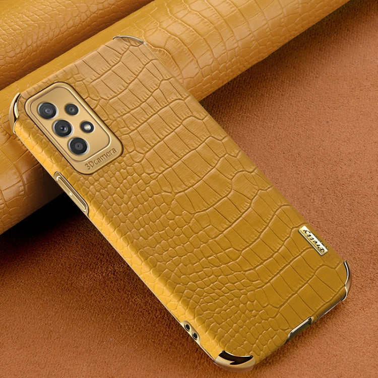 6D Electroplating Crocodile Texture Phone Case, For Samsung Galaxy A13 5G, For Samsung Galaxy A23 5G, For Samsung Galaxy A53, For Samsung Galaxy M52 5G, For Samsung Galaxy S22 Ultra 5G