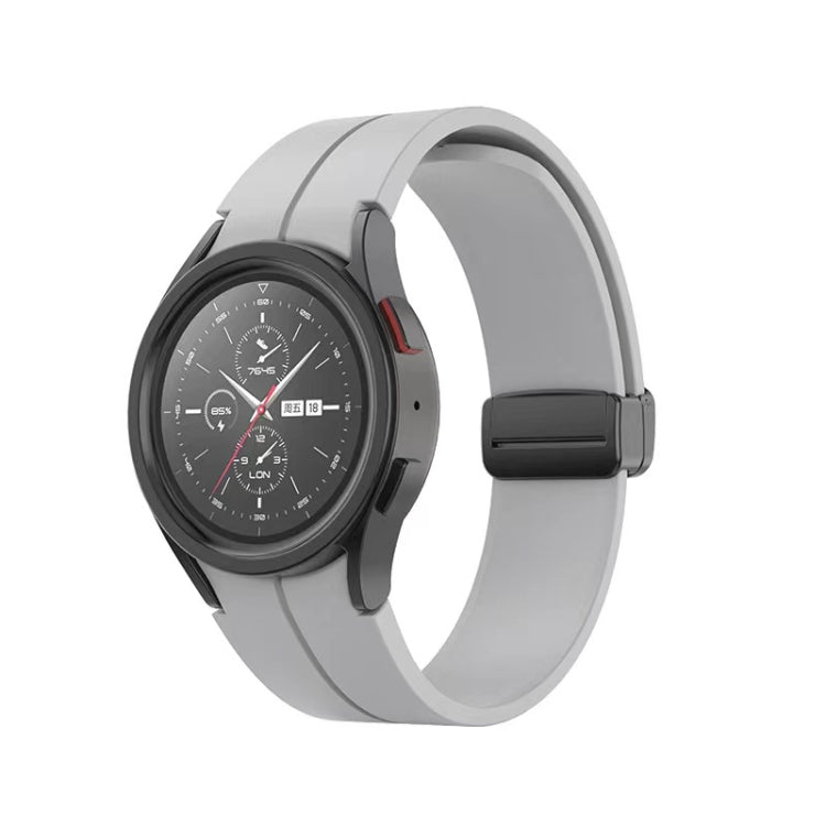 Folding Buckle Silicone Watch Band, For Samsung Galaxy Watch5 40mm / 44mm / Pro 45mm