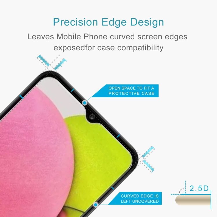 50 PCS 0.26mm 9H 2.5D Tempered Glass Film, For Samsung Galaxy A04s / A04 / A04e / M04 / F04 (50 PCS)