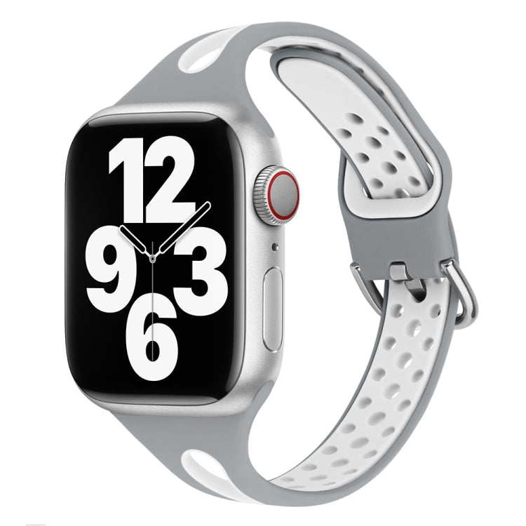 Water Drop Silicone Watch Band For Apple Watch Series, 7 45mm / 6&SE&5&4 44mm / 3&2&1 42mm, 7 41mm / 6&SE&5&4 40mm / 3&2&1 38mm