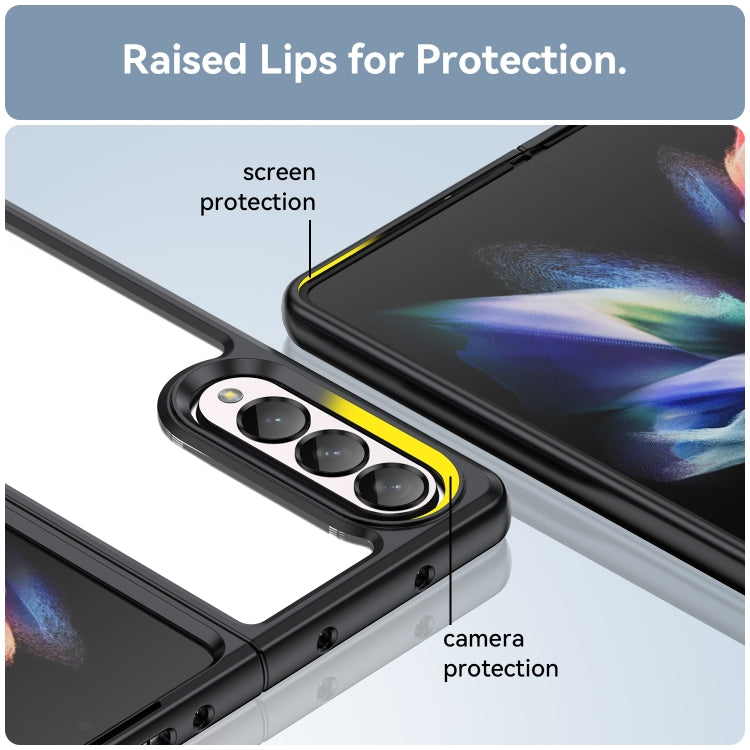 Colorful Series Acrylic + TPU Phone Case, For Samsung Galaxy Z Fold3 5G