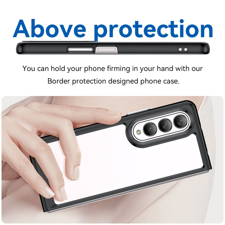 Colorful Series Acrylic + TPU Phone Case, For Samsung Galaxy Z Fold3 5G