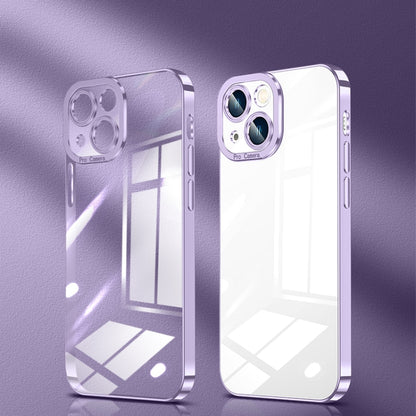 Crystal Plated High Transparency Phone Case, For iPhone 14, For iPhone 14 Plus, For iPhone 14 Pro, For iPhone 14 Pro Max