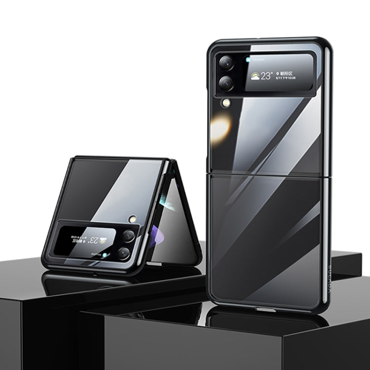 SULADA Shockproof Plating PC Transparent Protective Case, For Samsung Galaxy Z Fold4, For Samsung Galaxy Z Flip4